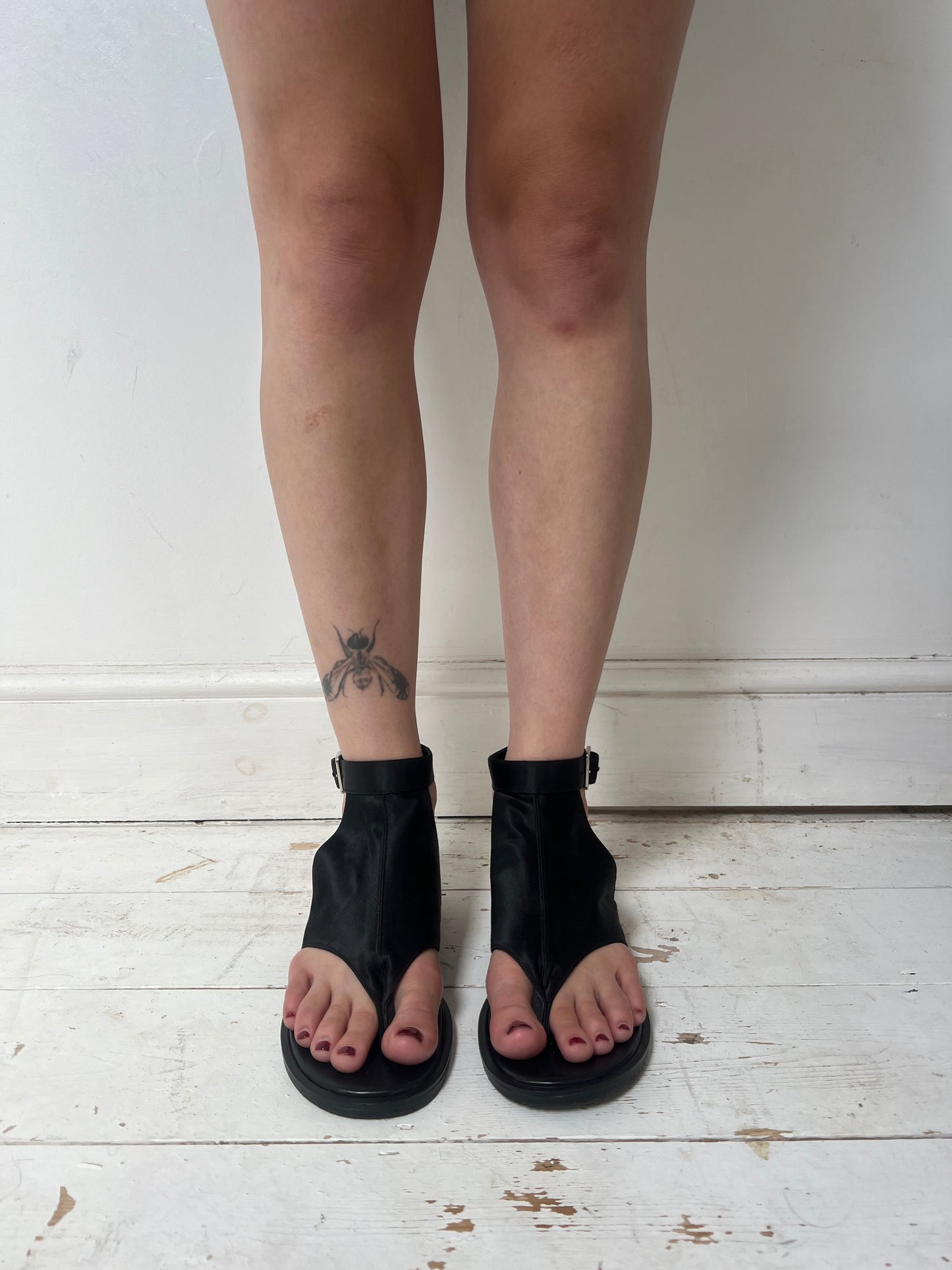 YOHJI YAMAMOTO SATIN SANDALS (EU 40)