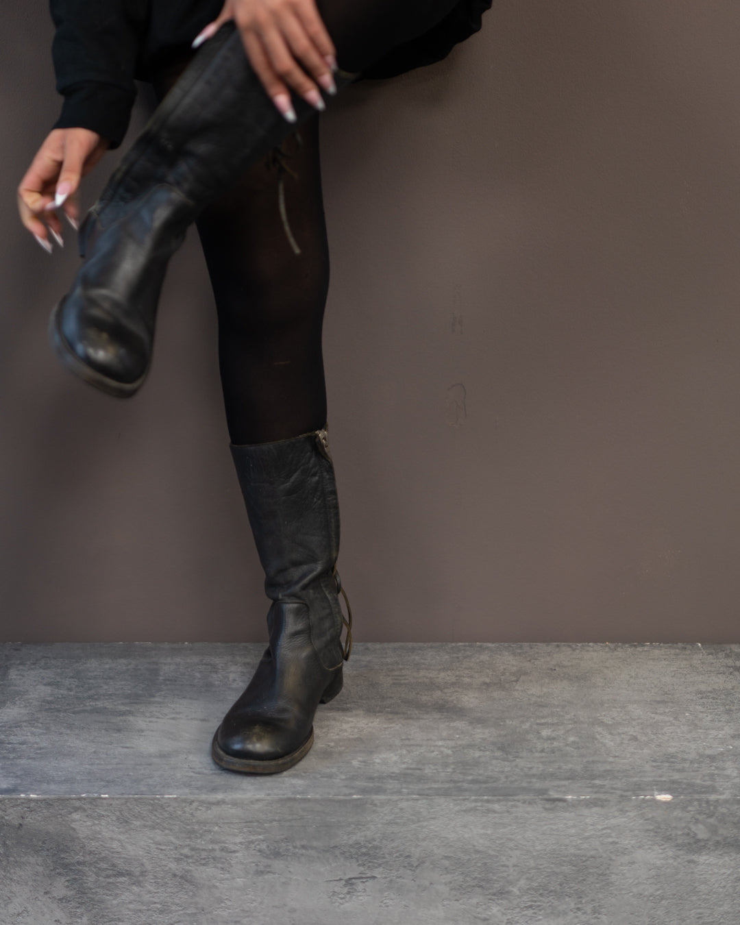 RICK OWENS F/W 2003 LACE UP BOOTS (EU 39)