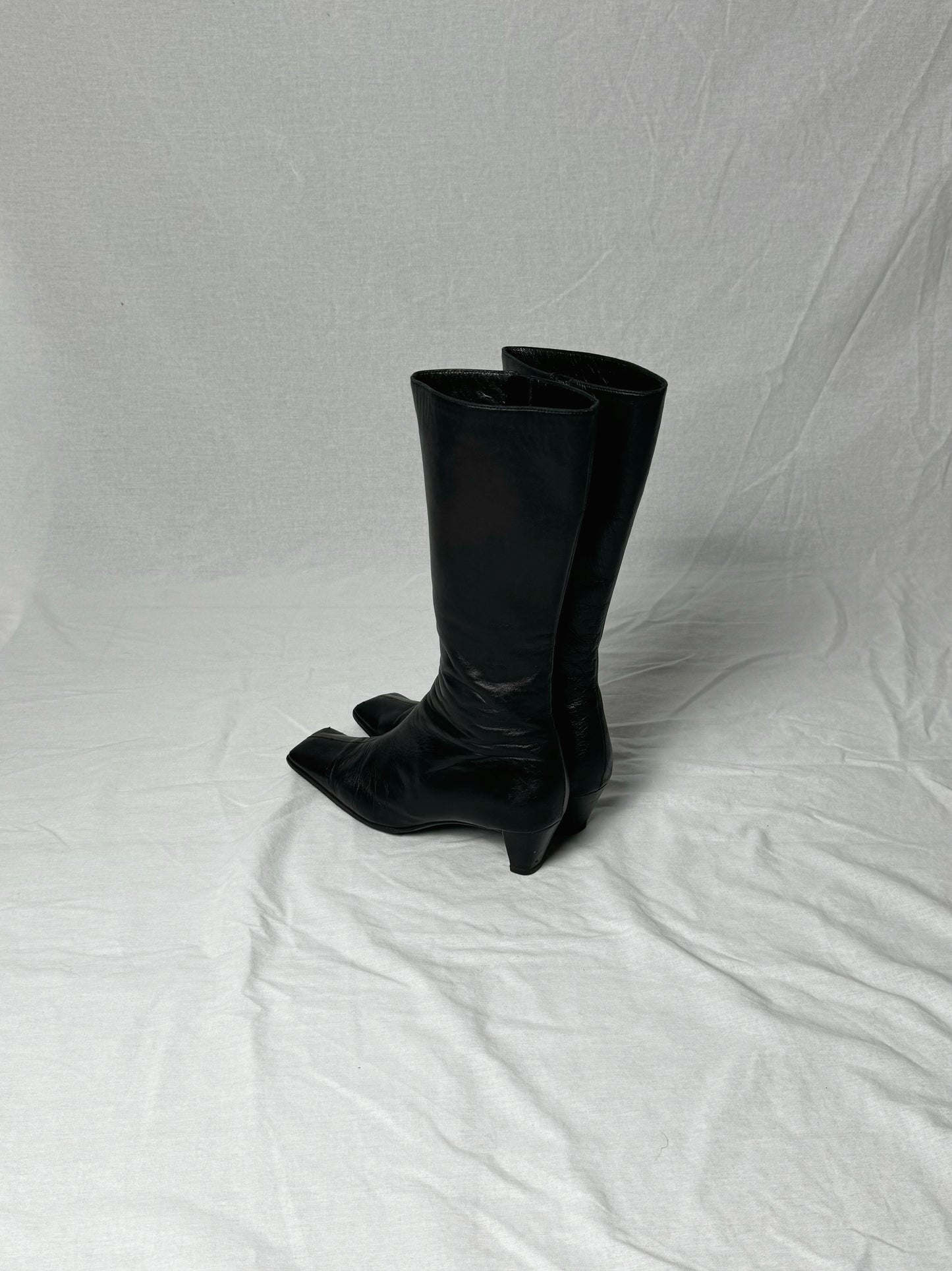 MIU MIU SQUARE TOE MID CALF