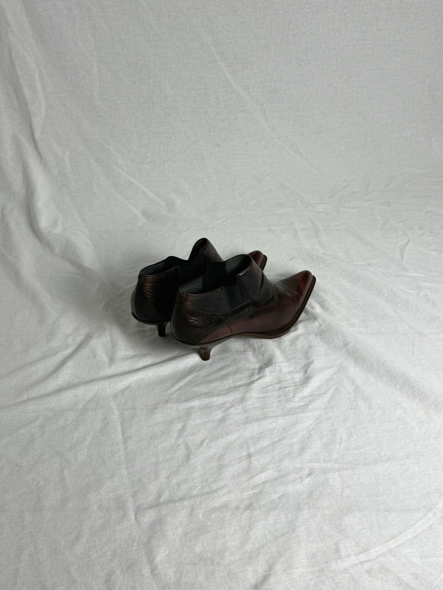 MIU MIU KITTEN HEEL CHELSEA BOOTS
