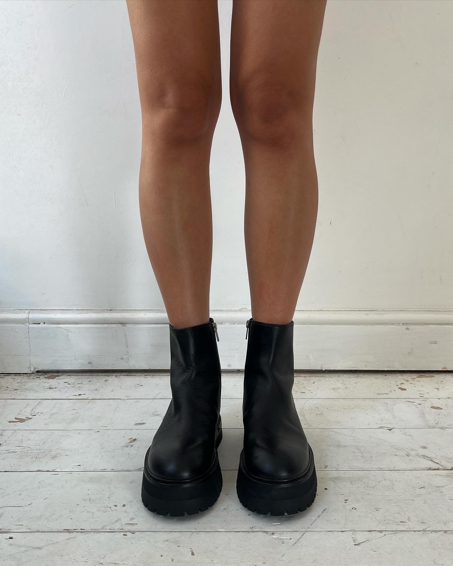 ANN DEMEULEMEESTER COMBAT BOOTS (EU 38, FITS 39)