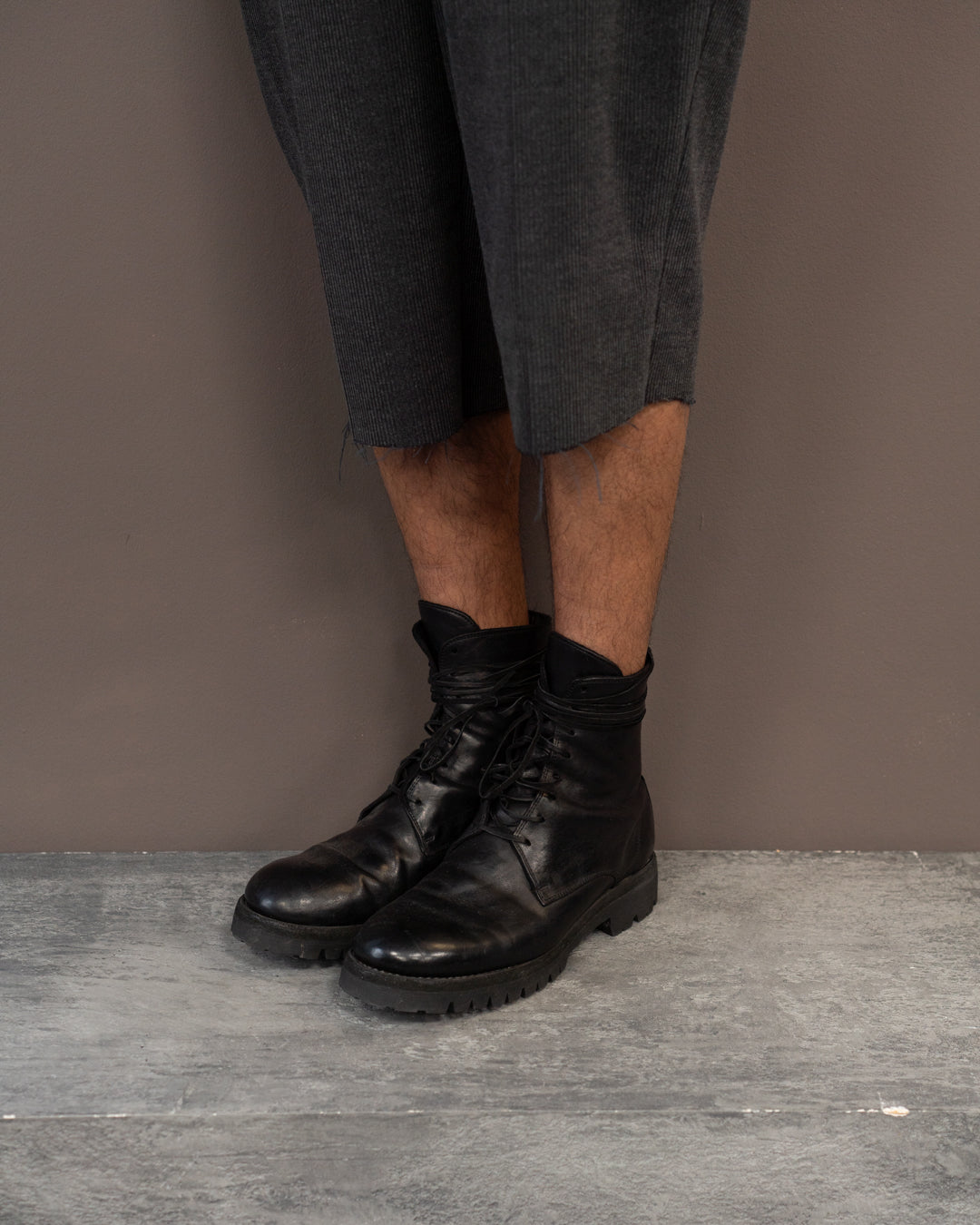 GUIDI 795V HORSE LEATHER COMBAT BOOT (EU 44)