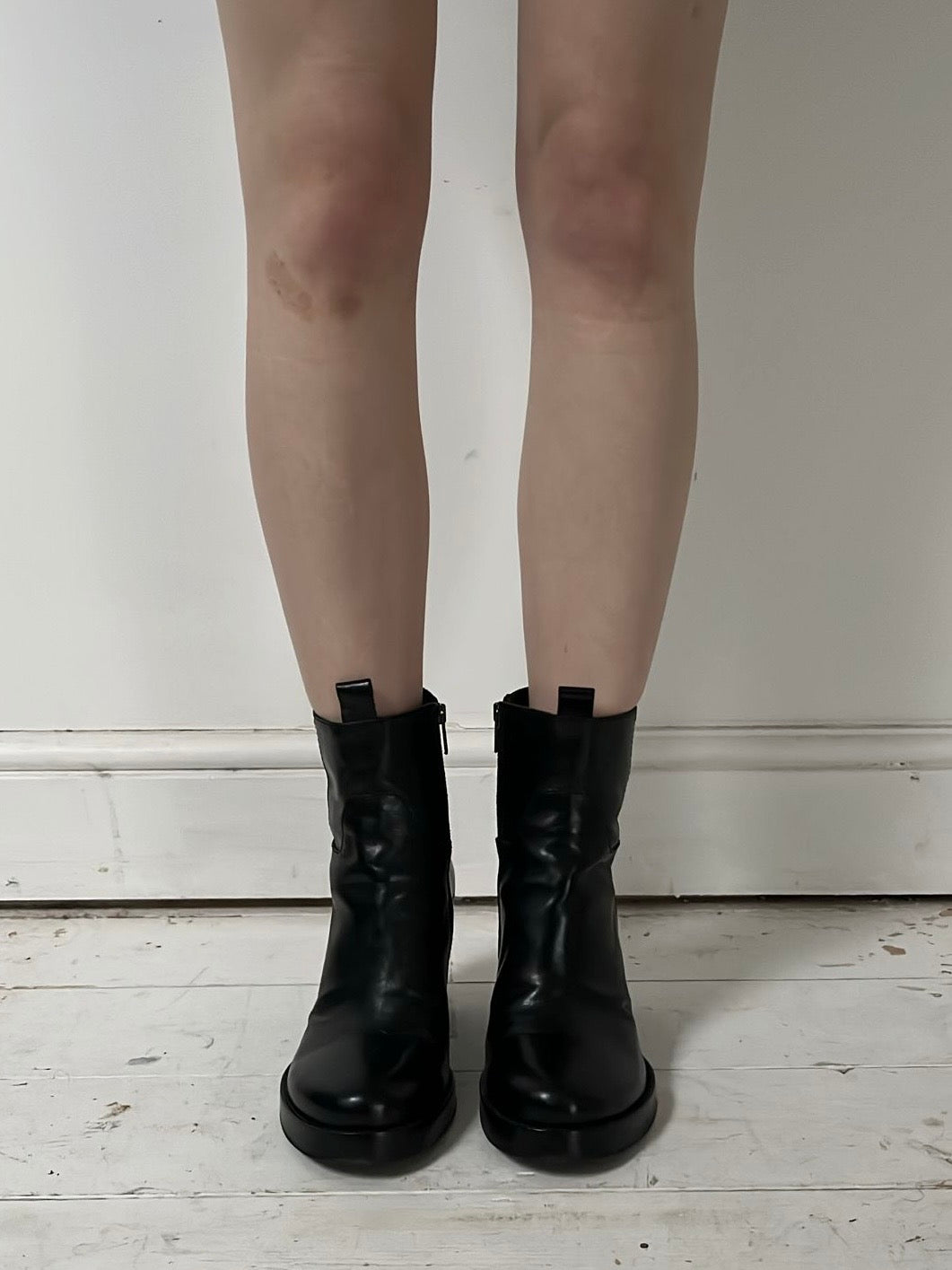 ANN DEMEULEMEESTER KNEE HIGH BOOTS (EU 38, FITS 39)