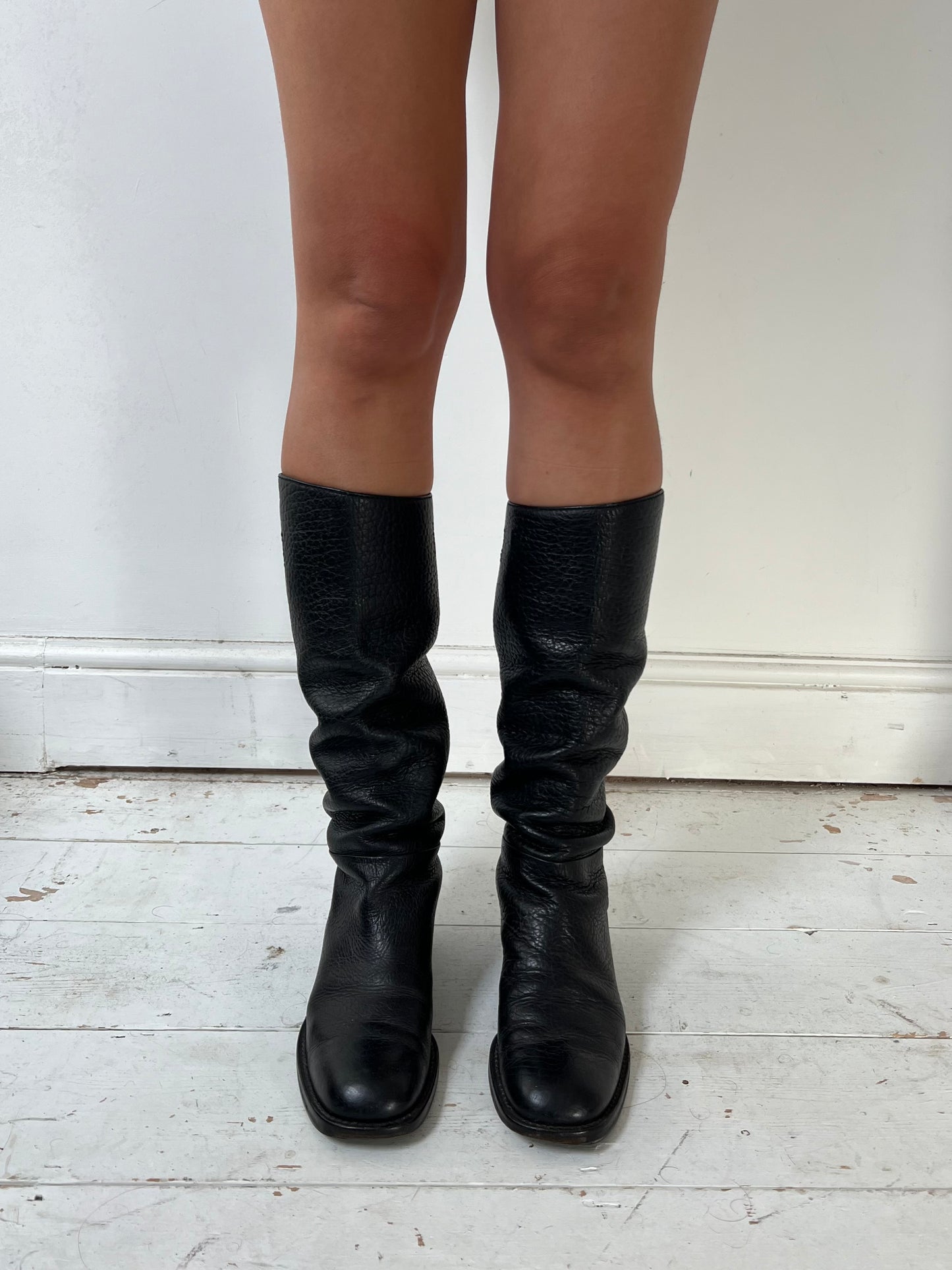 PRADA MID CALF BOOTS (EU 37.5)
