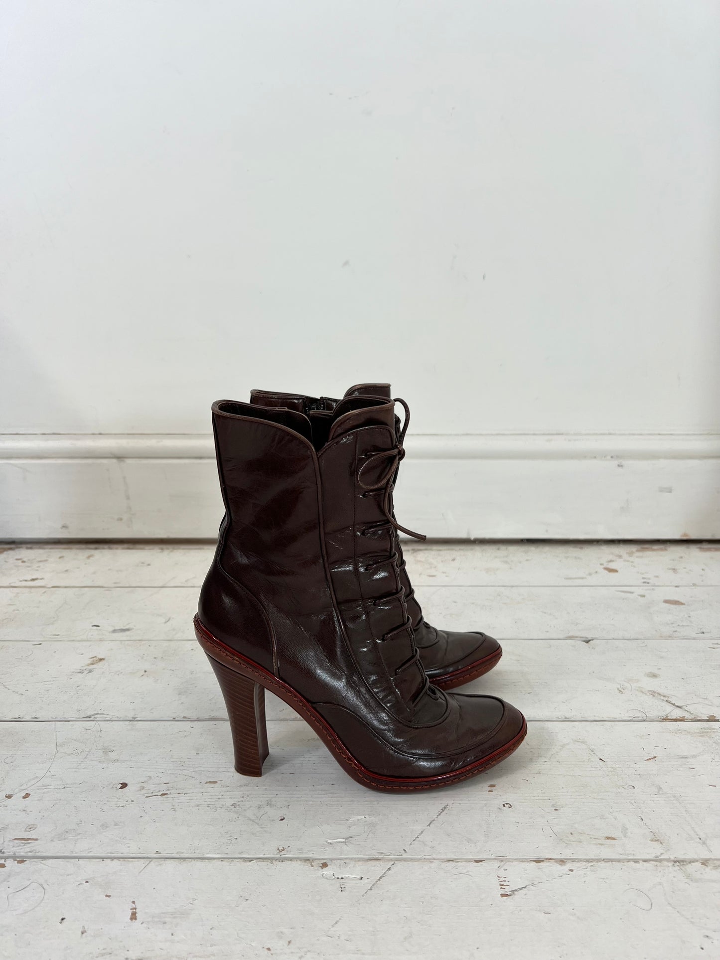 CELINE HEEL BOOTIES (EU 36.5)