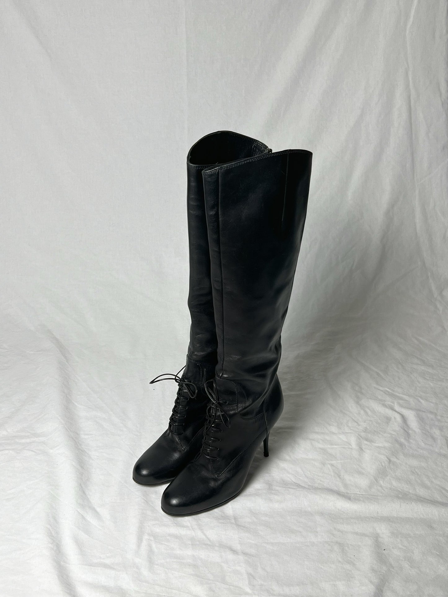MIU MIU LACE UP BOOT