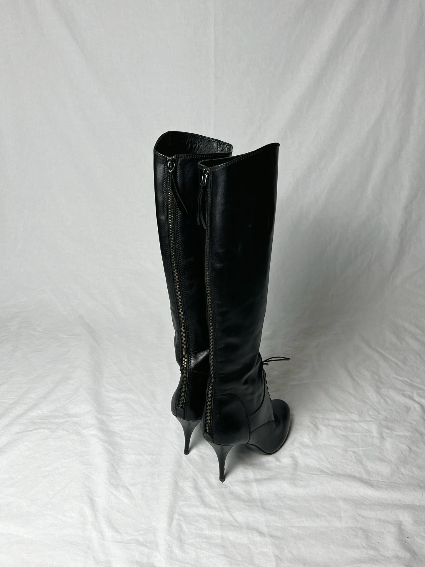 MIU MIU LACE UP BOOT