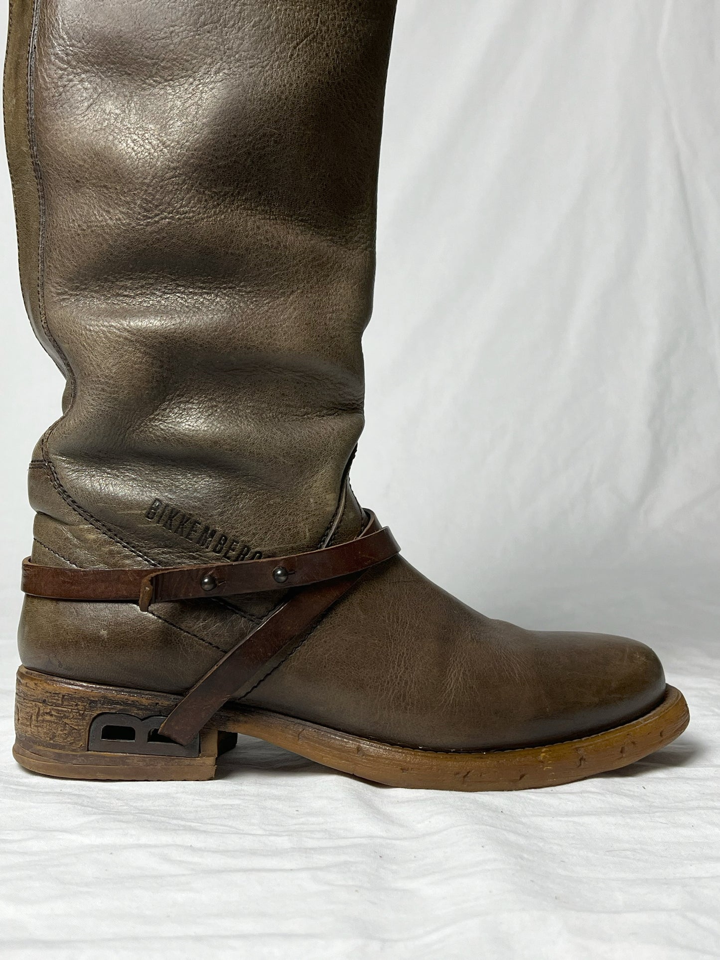 DIRK BIKKEMBERGS KNEE HIGH BUCKLE BOOTS