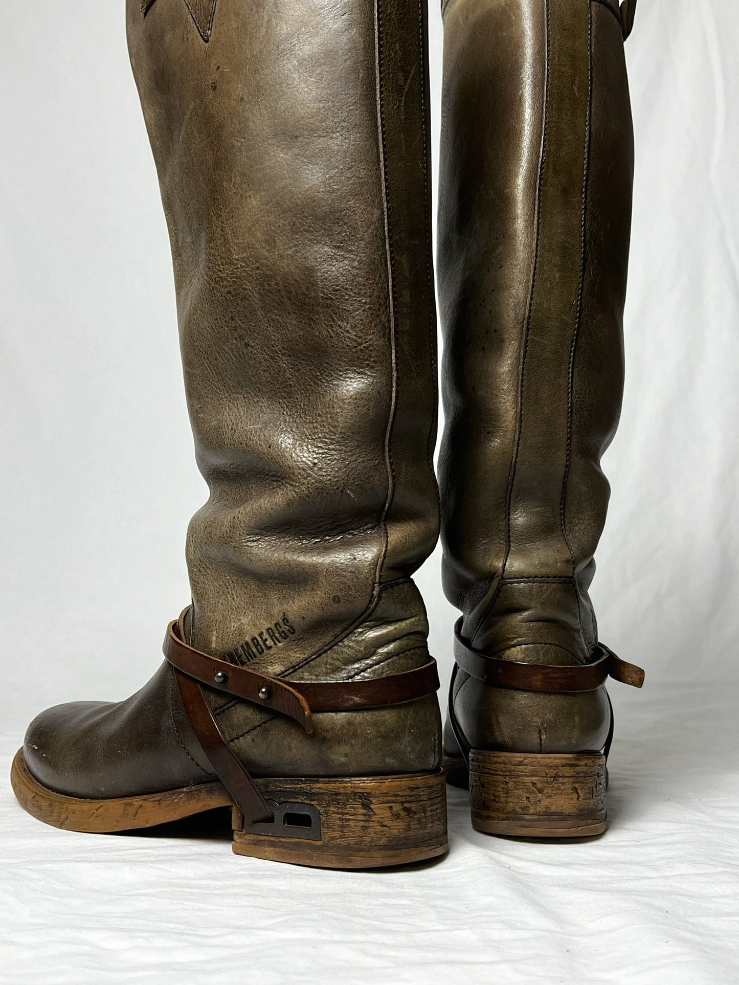 DIRK BIKKEMBERGS KNEE HIGH BUCKLE BOOTS