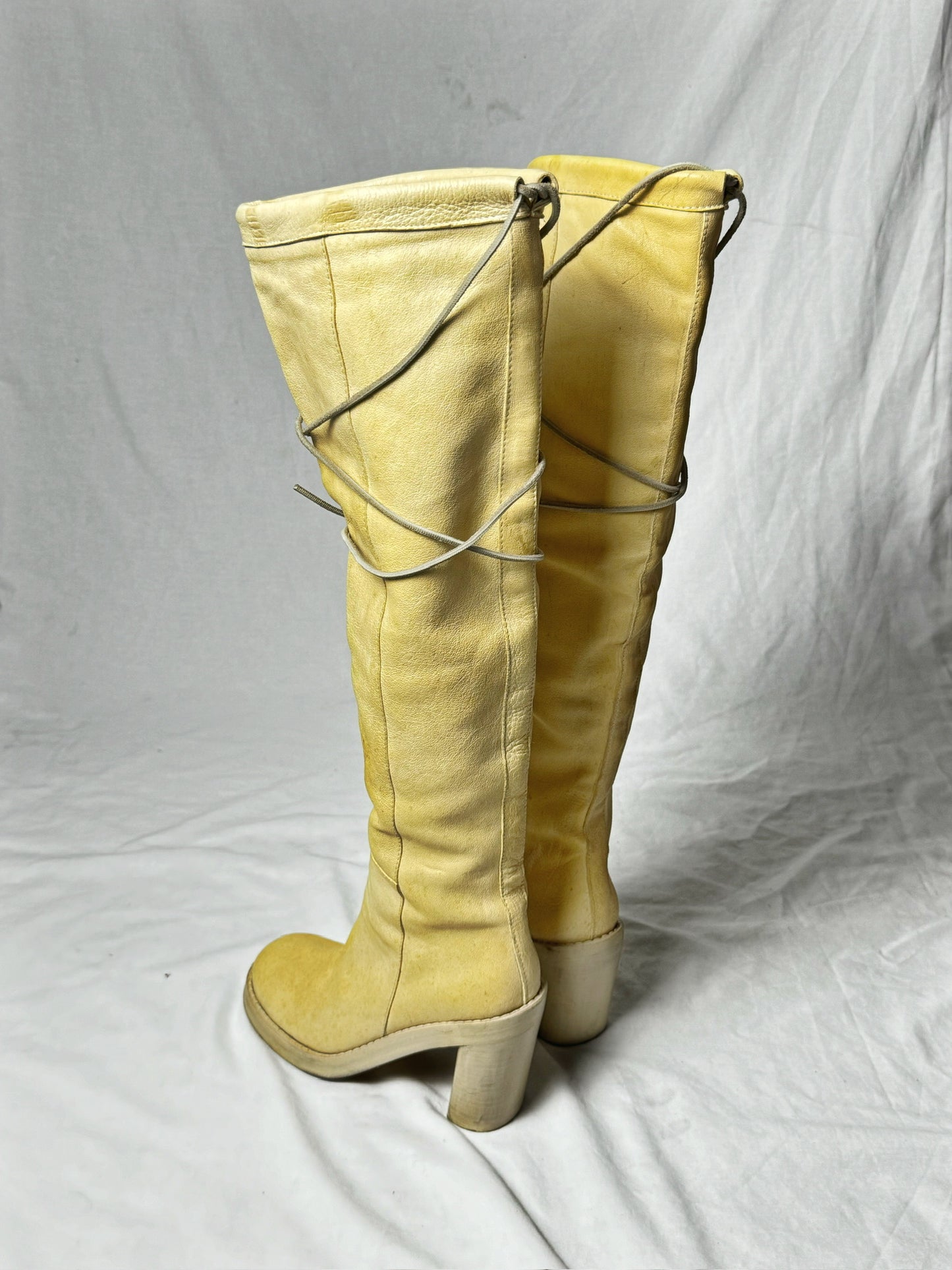 ANN DEMEULEMEESTER 90s KNEE HIGH BOOTS