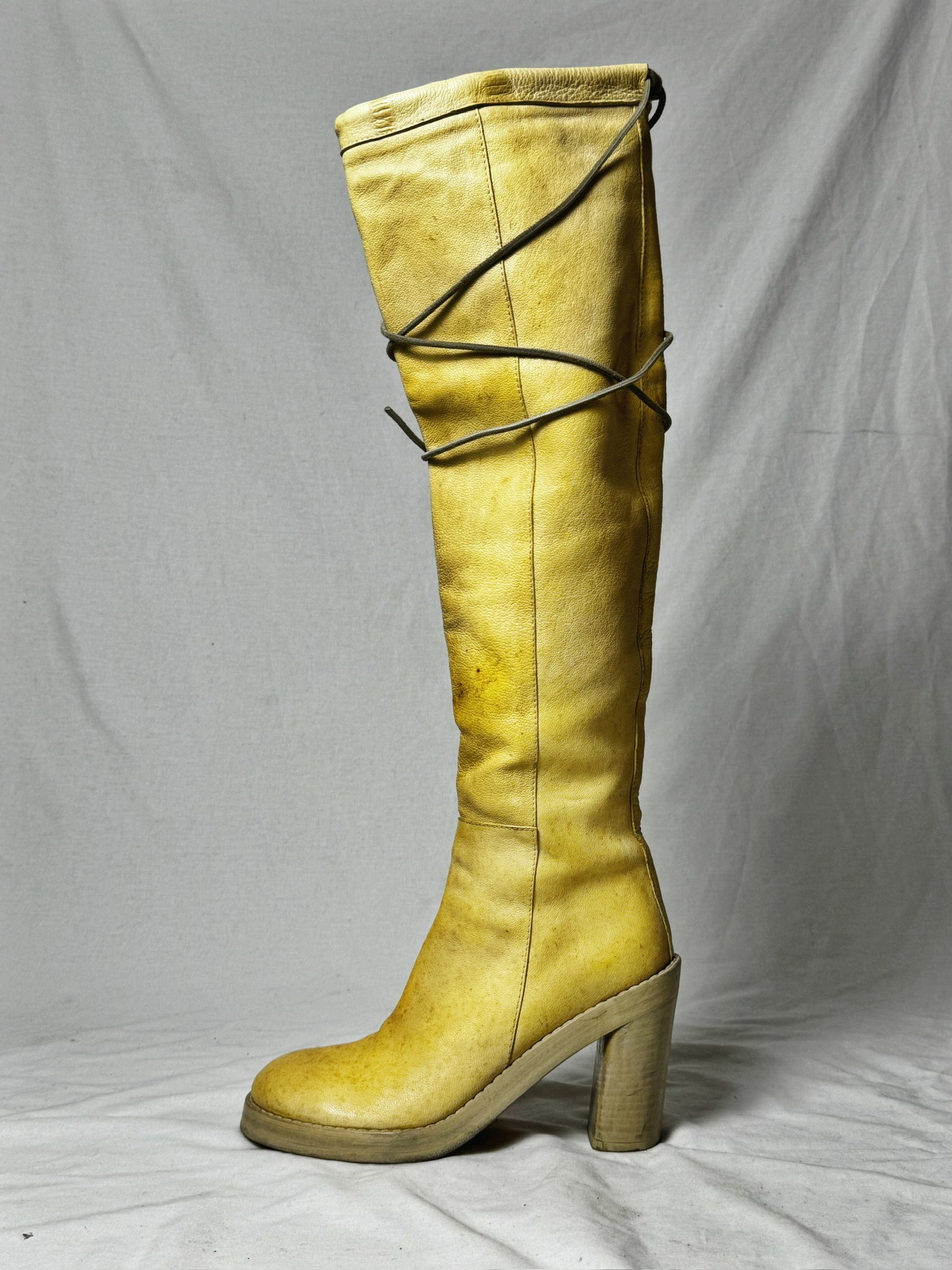 ANN DEMEULEMEESTER 90s KNEE HIGH BOOTS