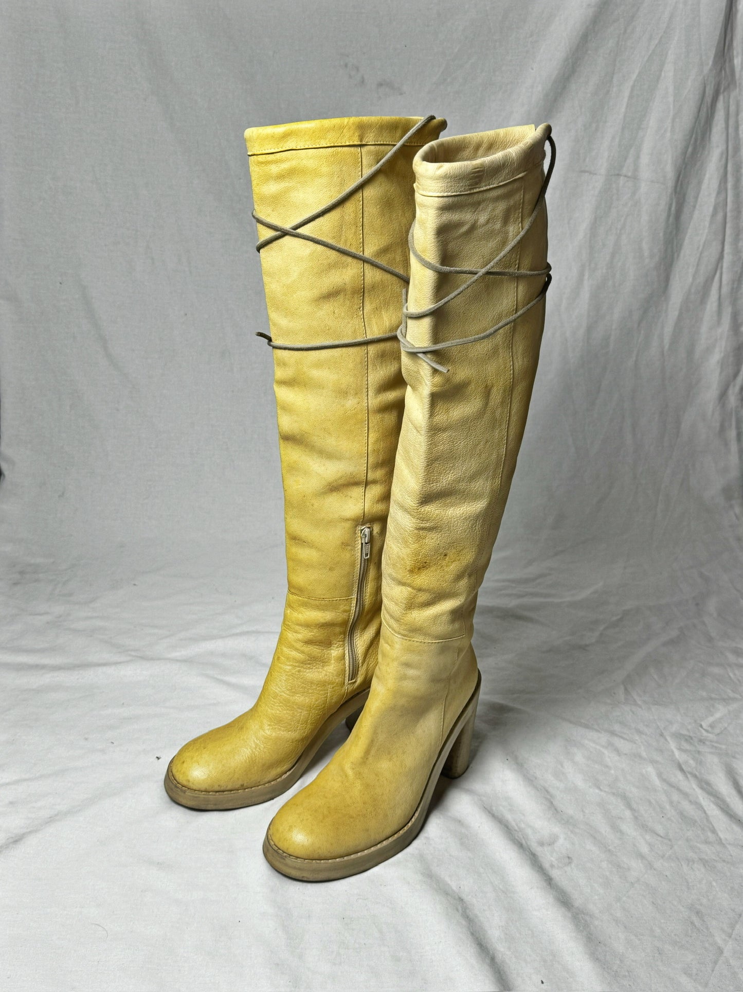 ANN DEMEULEMEESTER 90s KNEE HIGH BOOTS