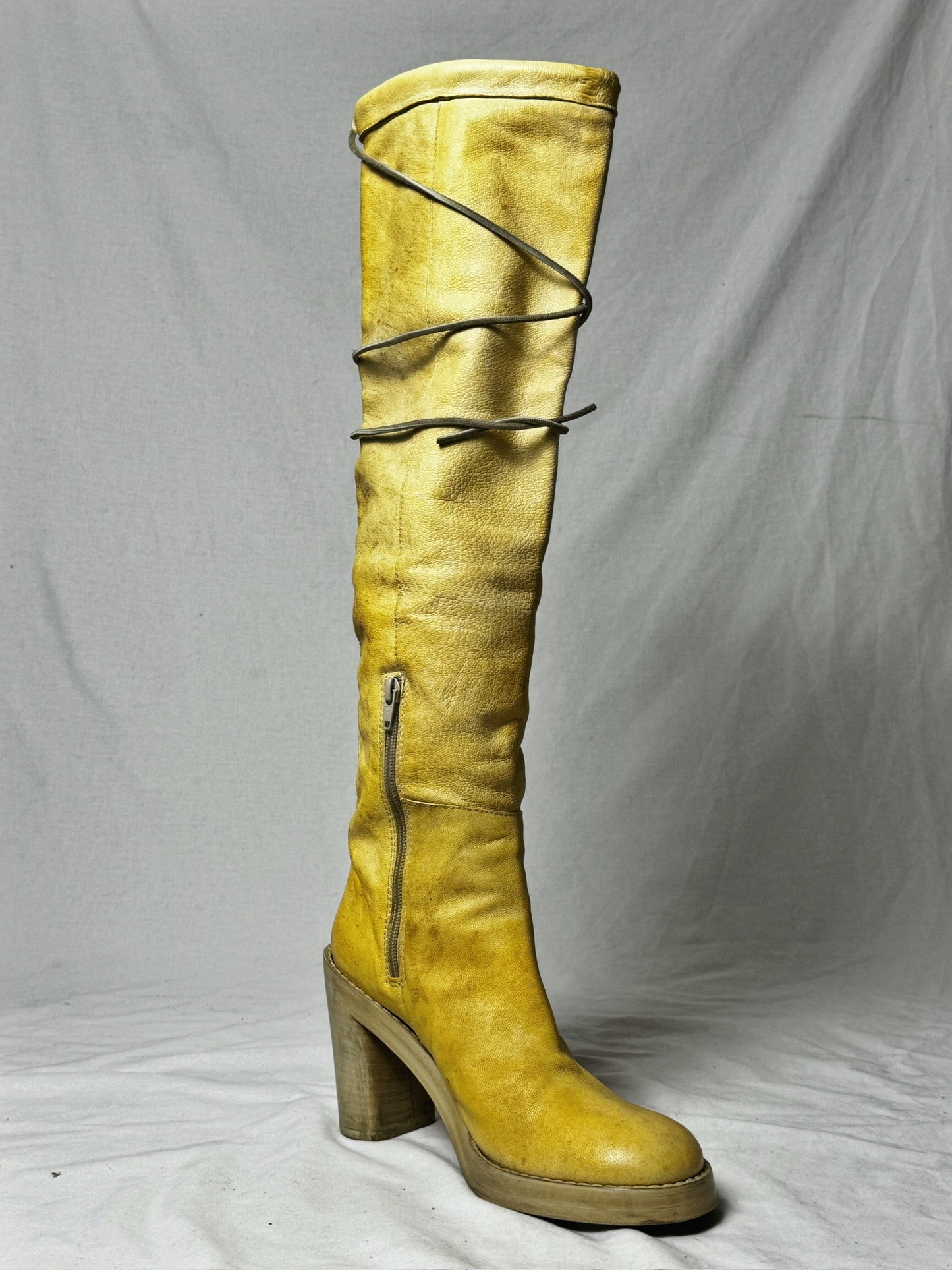 ANN DEMEULEMEESTER 90s KNEE HIGH BOOTS
