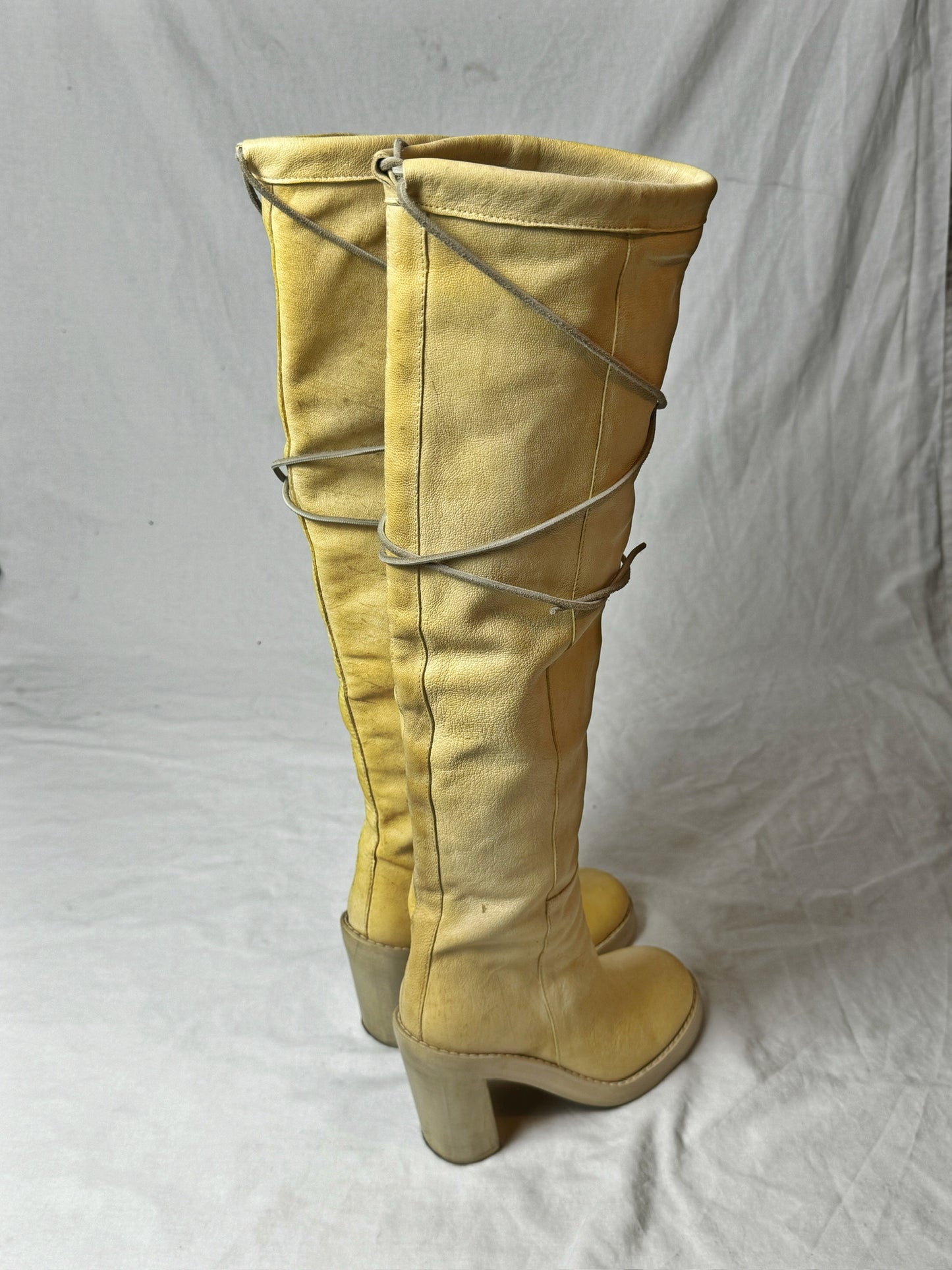 ANN DEMEULEMEESTER 90s KNEE HIGH BOOTS