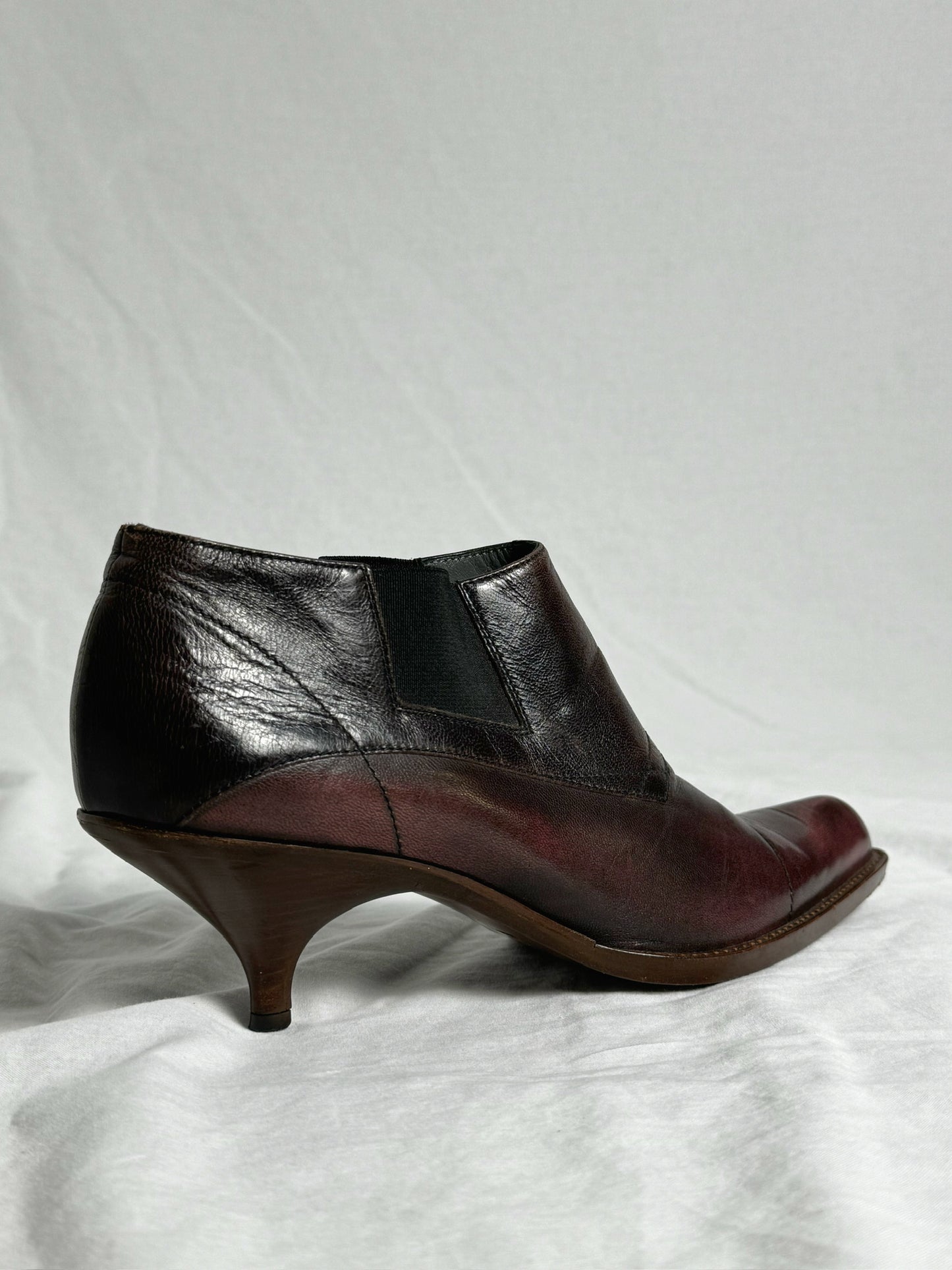 MIU MIU KITTEN HEEL CHELSEA BOOTS