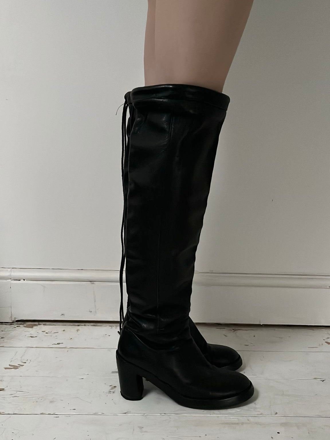 ANN DEMEULEMEESTER KNEE HIGH BOOTS (EU 40, FITS 41)