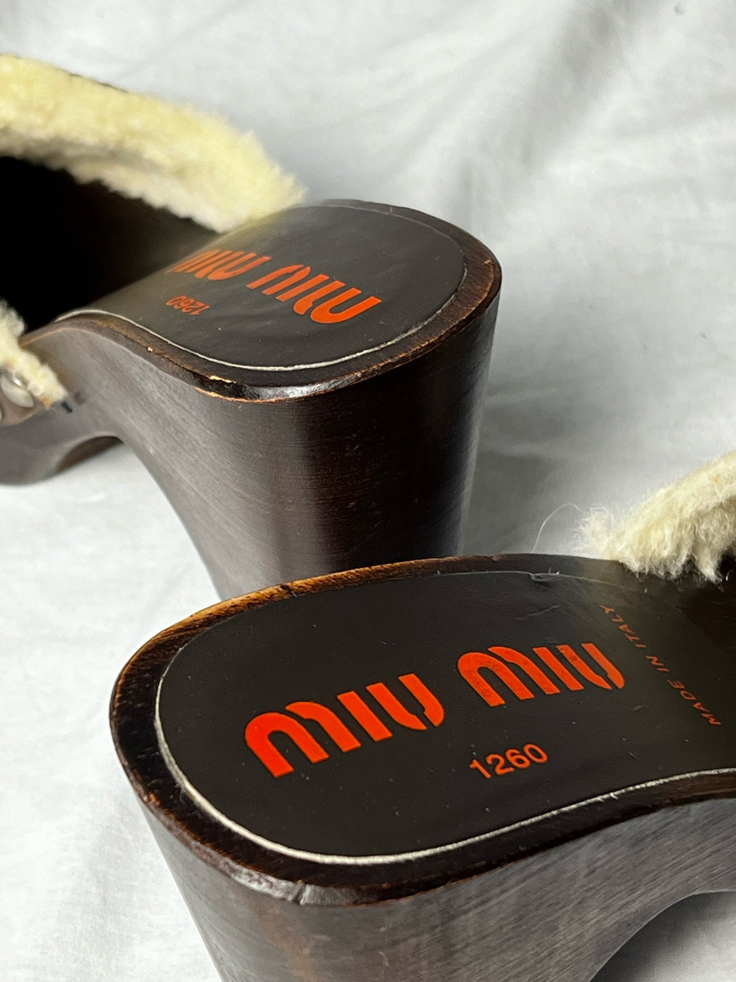 MIU MIU WOODEN CLOG