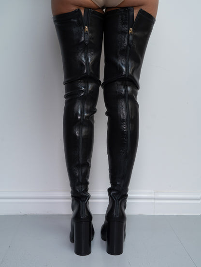 BURBERRY KNEE HIGH BOOTS (EU 38)