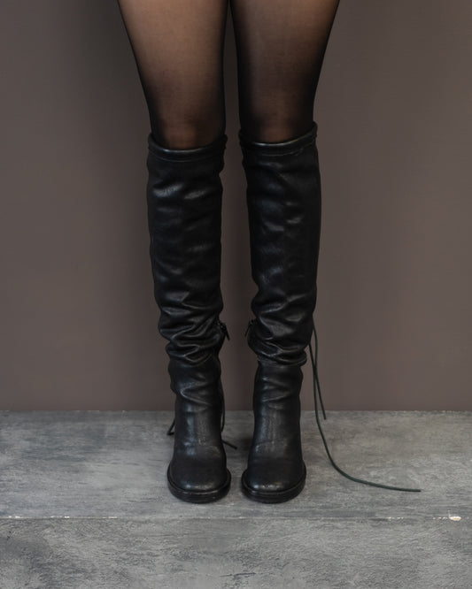 ANN DEMEULEMEESTER KNEE HIGH BOOTS (EU 36, FITS LIKE 37)
