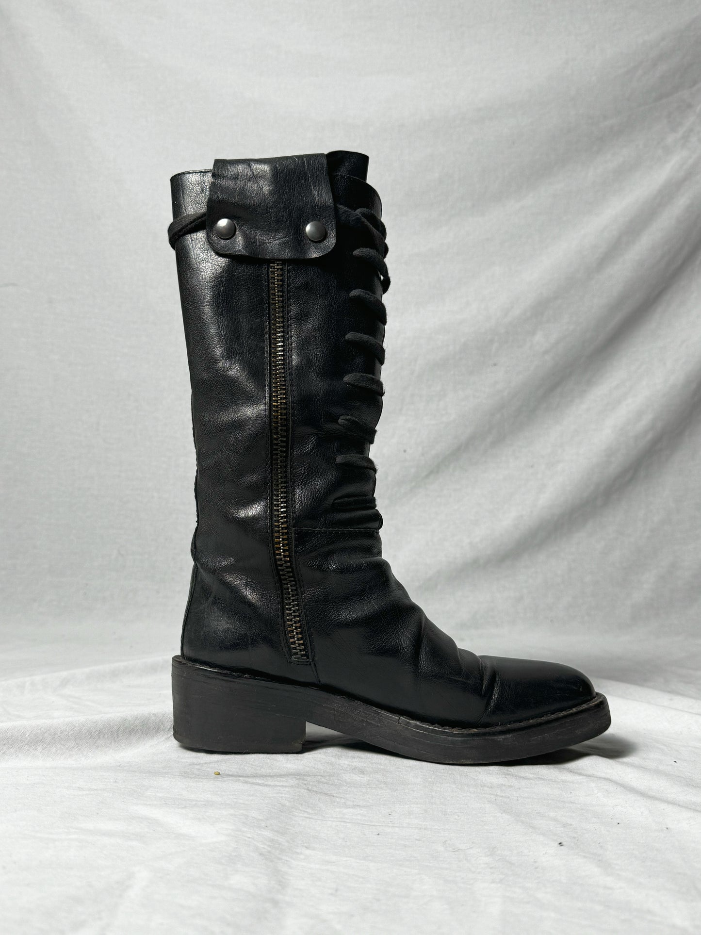 ANN DEMEULEMEESTER COMBAT BOOTS