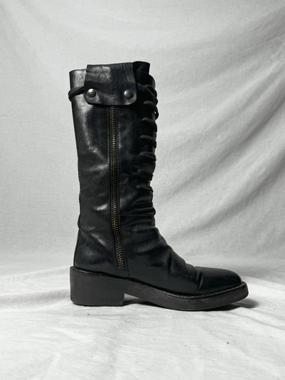 ANN DEMEULEMEESTER COMBAT BOOTS