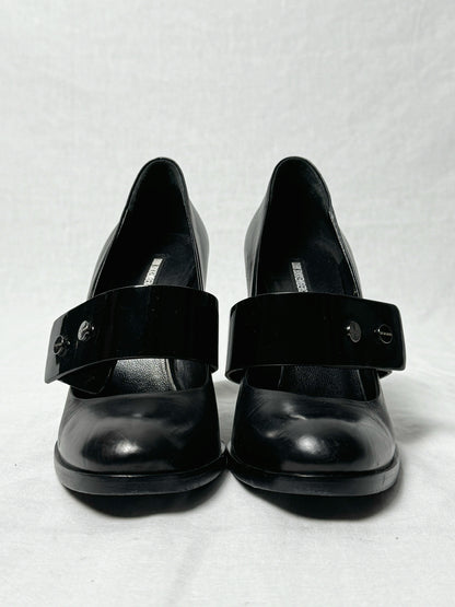 DIRK BIKKEMBERGS PATENT STRAP WEDGE