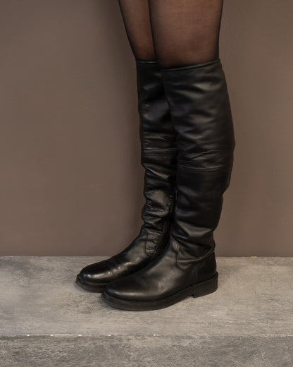 ANN DEMEULEMEESTER KNEE HIGH BOOTS (EU 39, FITS LIKE 40)