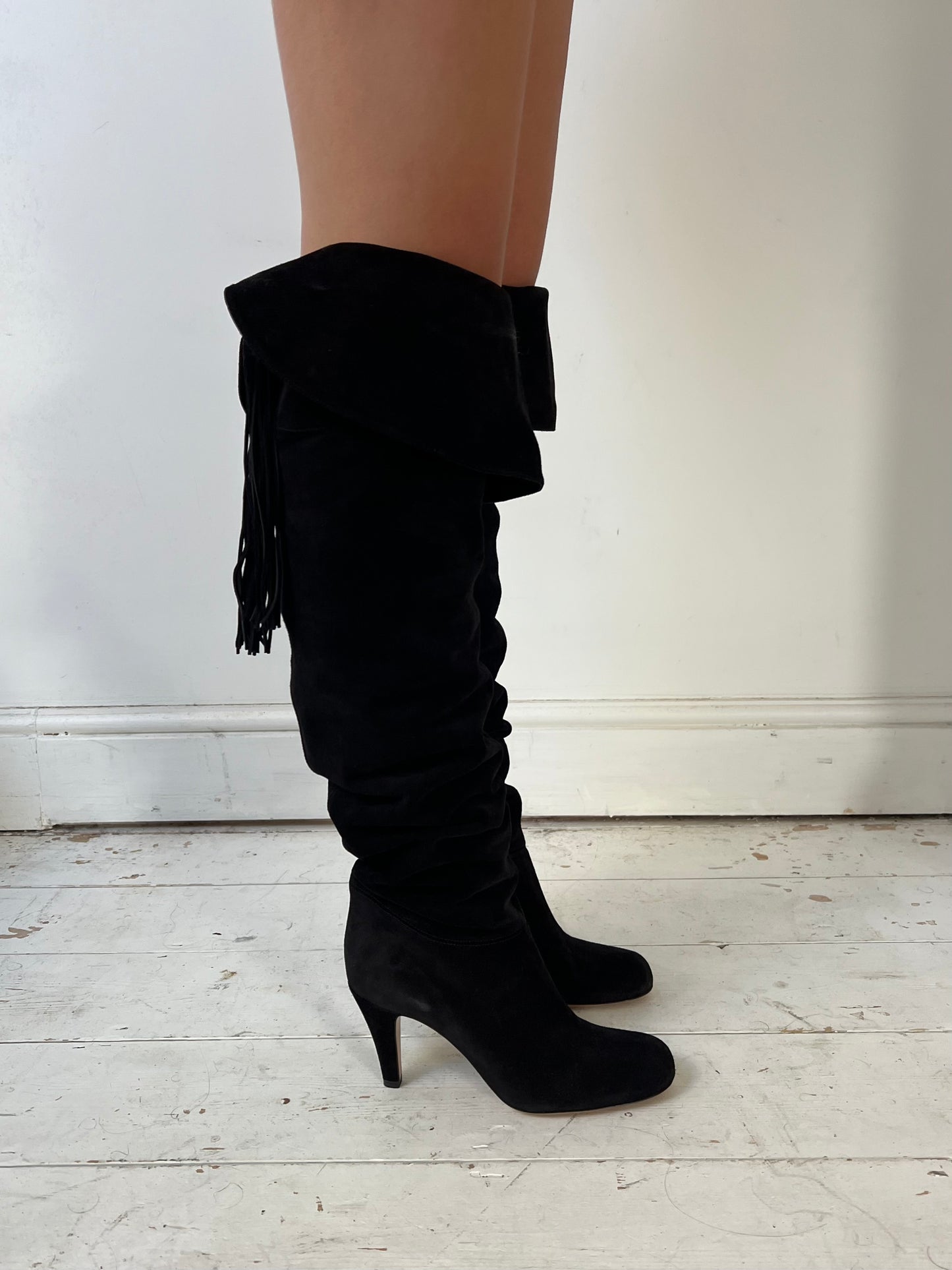 CHLOÉ SUÈDE KNEE HIGH BOOTS (EU 38)