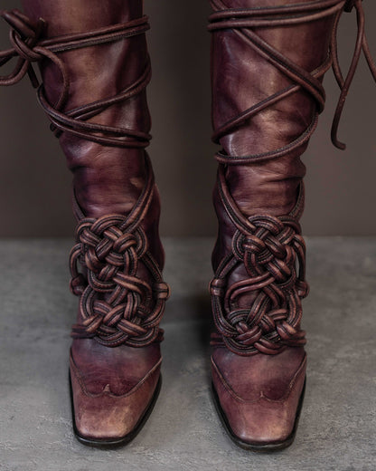 YVES SAINT LAURENT F/W 2002 RUNWAY BOOTS (EU 36)