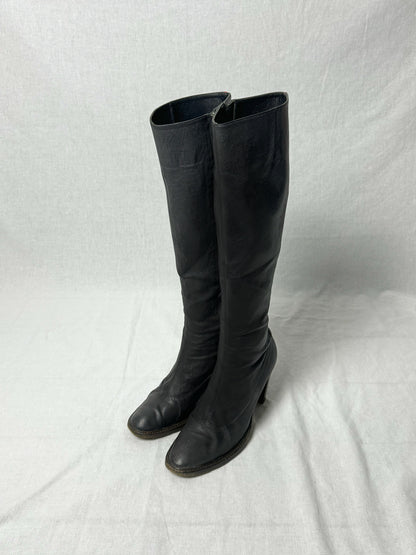 AF VANDEVORST RED STRIPE KNEE HIGH BOOTS