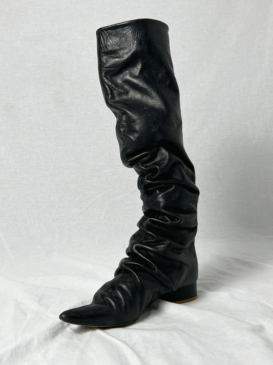 ANN DEMEULEMEESTER KNEE HIGH BOOTS