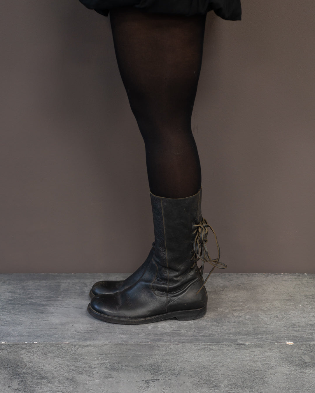 RICK OWENS F/W 2003 LACE UP BOOTS (EU 39)