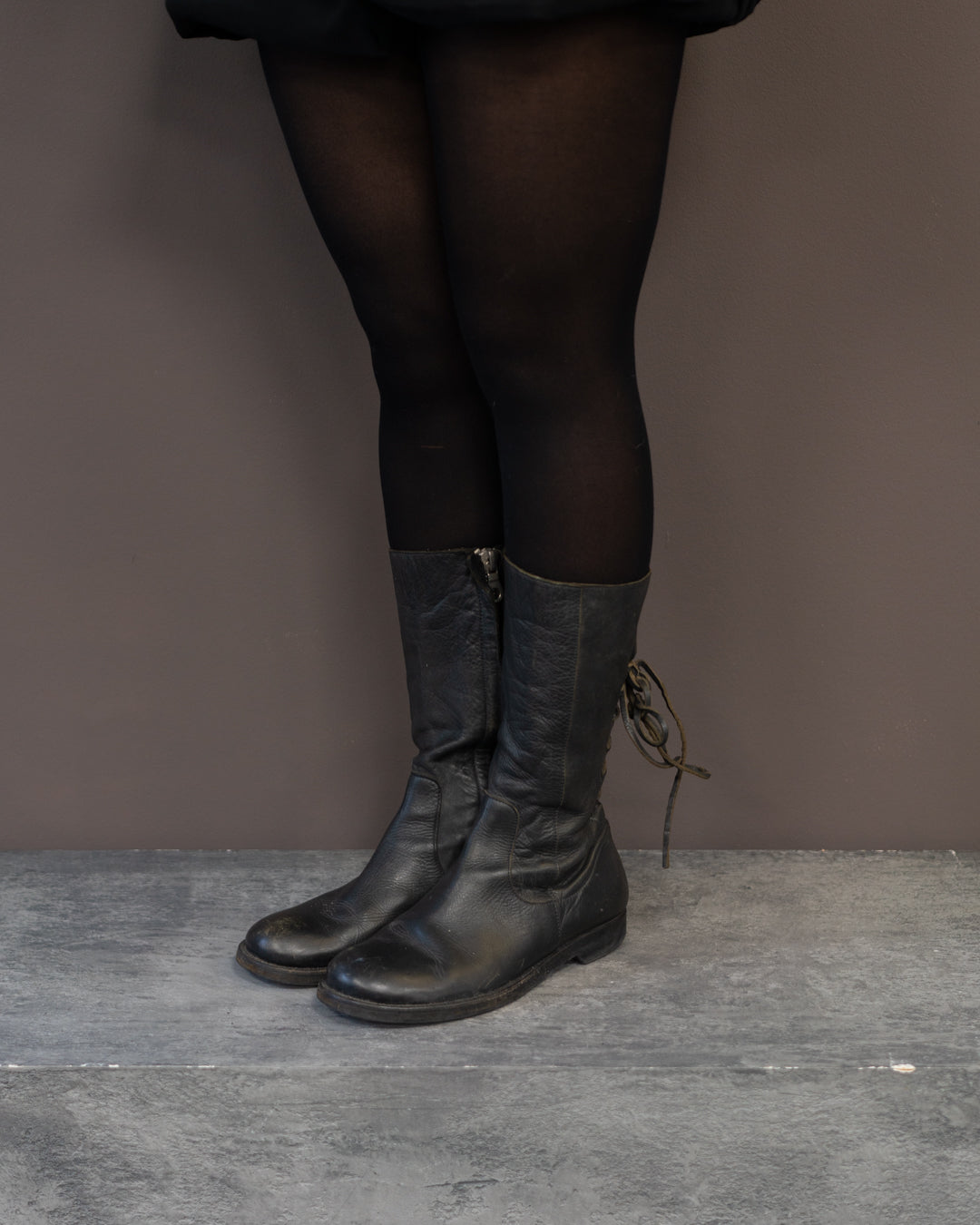 RICK OWENS F/W 2003 LACE UP BOOTS (EU 39)