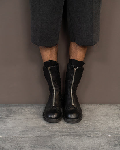 RICK OWENS MOHAWK BASKET CREEPER BOOTS (EU 42)