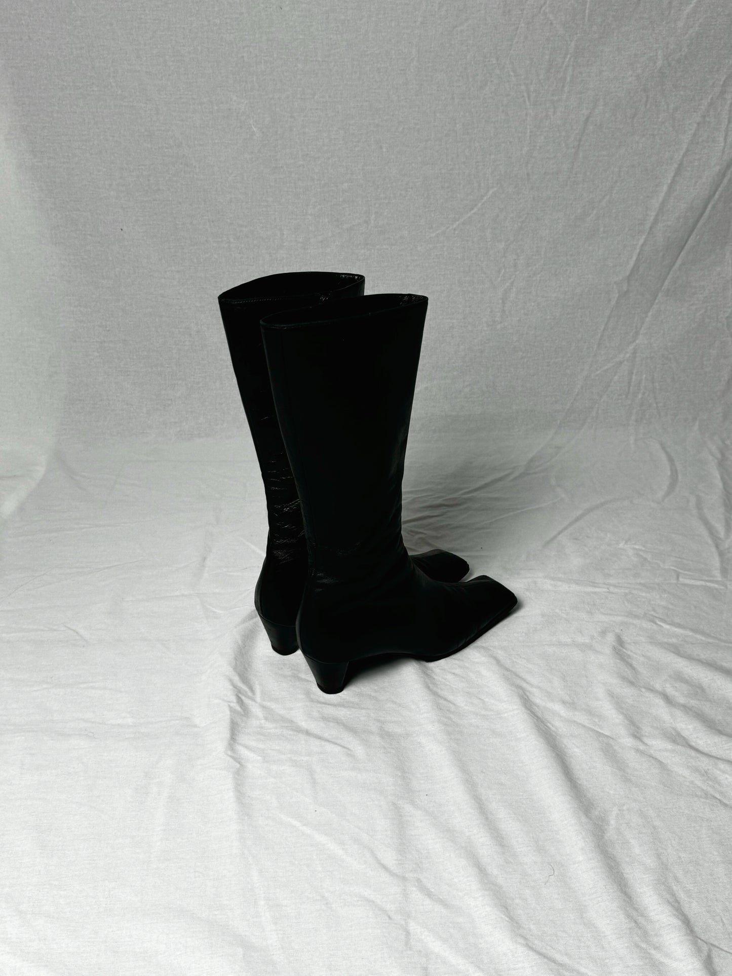 MIU MIU SQUARE TOE MID CALF