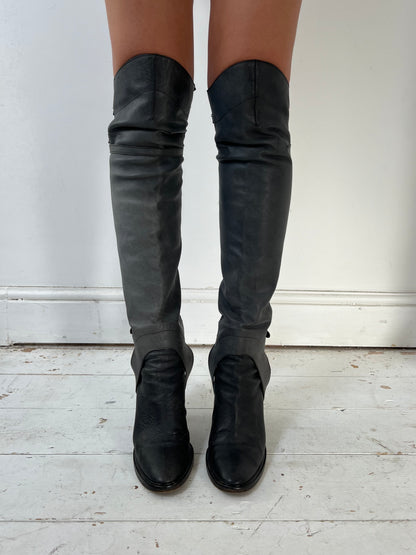 AF VANDEVORST 2006 KNEE HIGH BOOTS (EU 37.5)