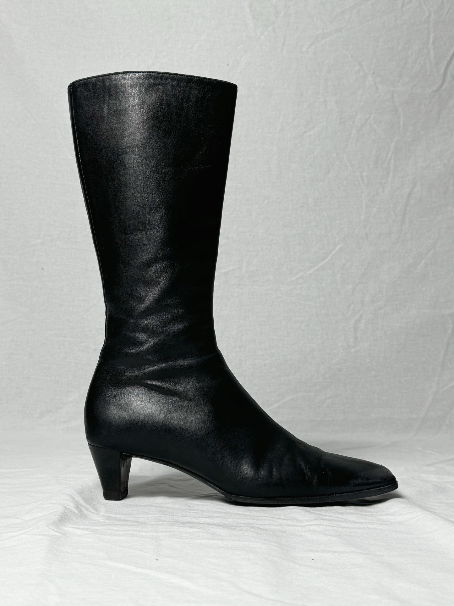 MIU MIU SQUARE TOE MID CALF