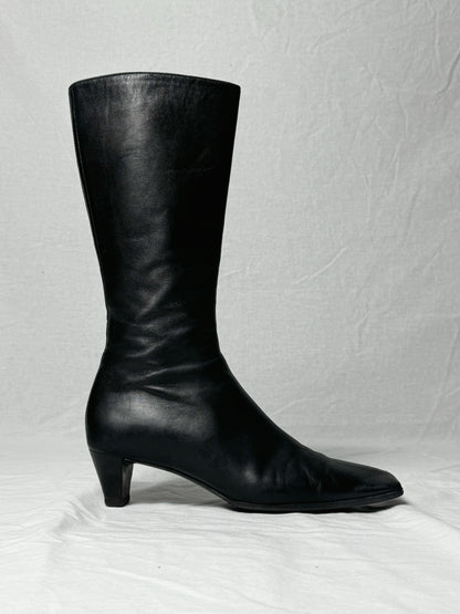 MIU MIU SQUARE TOE MID CALF
