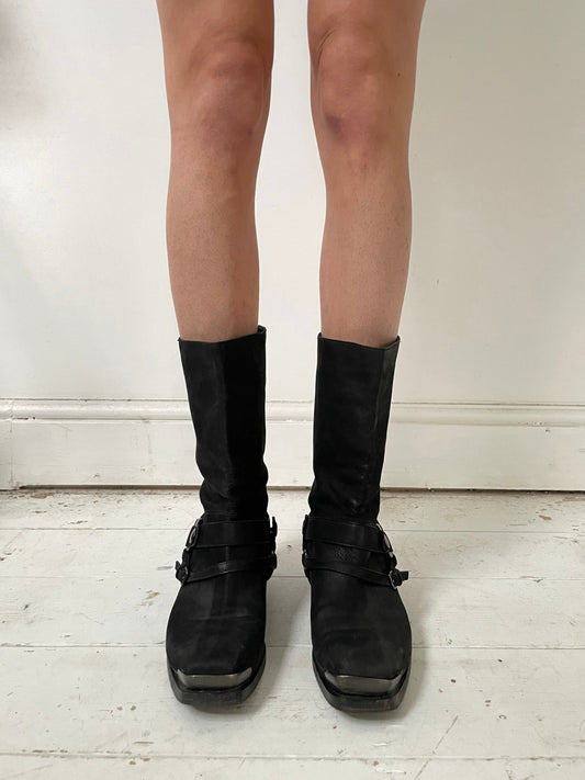 MIU MIU BIKER BOOTS (EU 40.5)