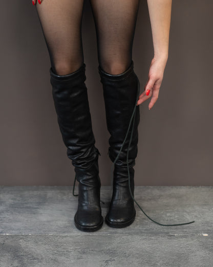 ANN DEMEULEMEESTER KNEE HIGH BOOTS (EU 36, FITS LIKE 37)