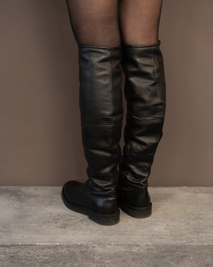 ANN DEMEULEMEESTER KNEE HIGH BOOTS (EU 39, FITS LIKE 40)