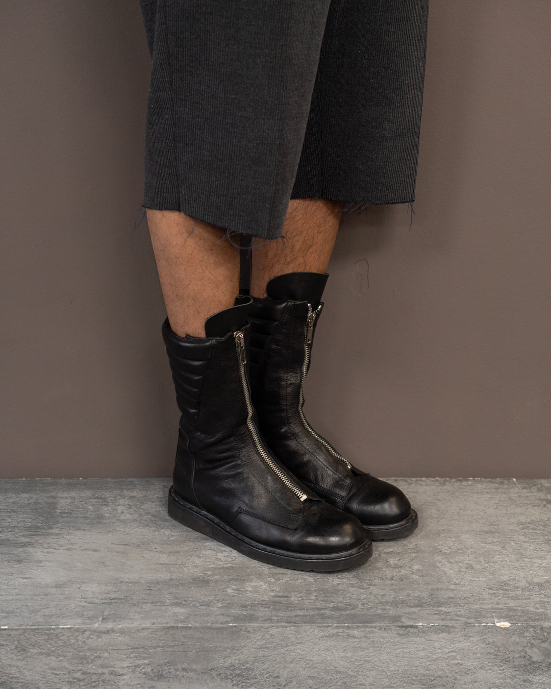 RICK OWENS MOHAWK BASKET CREEPER BOOTS (EU 42)
