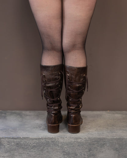 DRIES VAN NOTEN LACE UP BOOTS (EU 41)