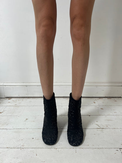 MARGIELA EMBELLISHED BOOT (EU 38)
