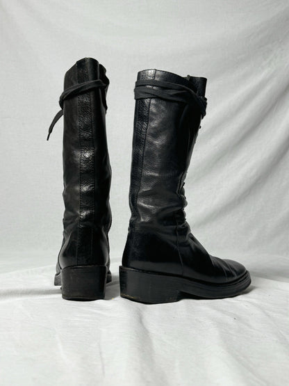 ANN DEMEULEMEESTER COMBAT BOOTS