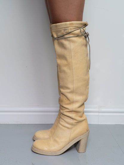 ANN DEMEULEMEESTER KNEE HIGH BOOTS (EU 38.5)