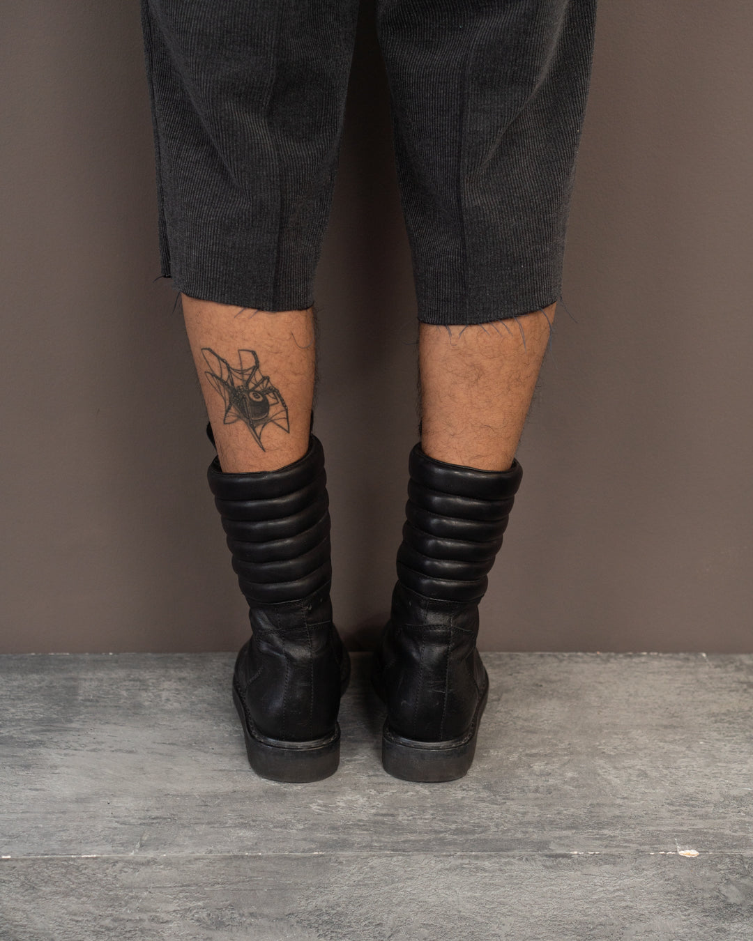 RICK OWENS MOHAWK BASKET CREEPER BOOTS (EU 42)
