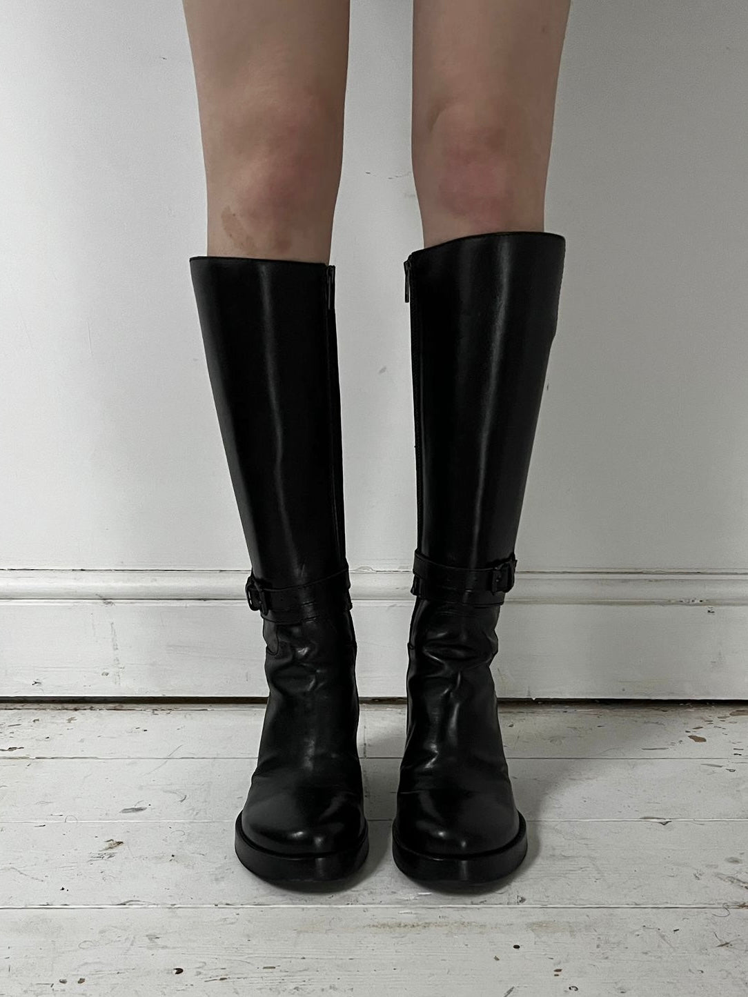 ANN DEMEULEMEESTER KNEE HIGH BOOTS (EU 38, FITS 39)