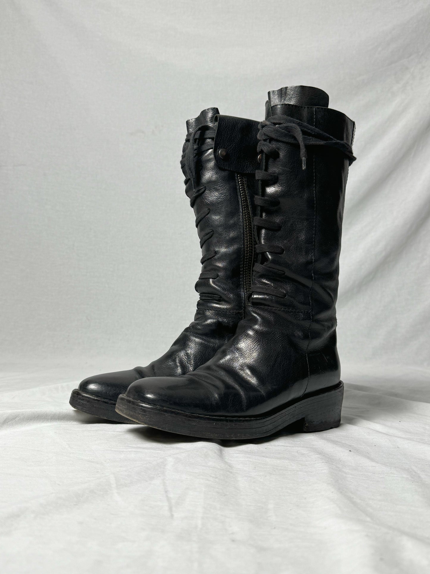 ANN DEMEULEMEESTER COMBAT BOOTS