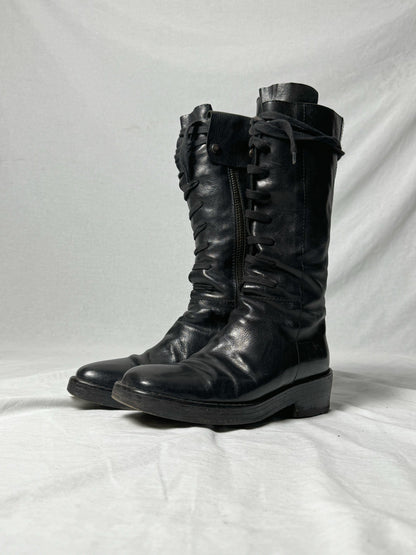 ANN DEMEULEMEESTER COMBAT BOOTS
